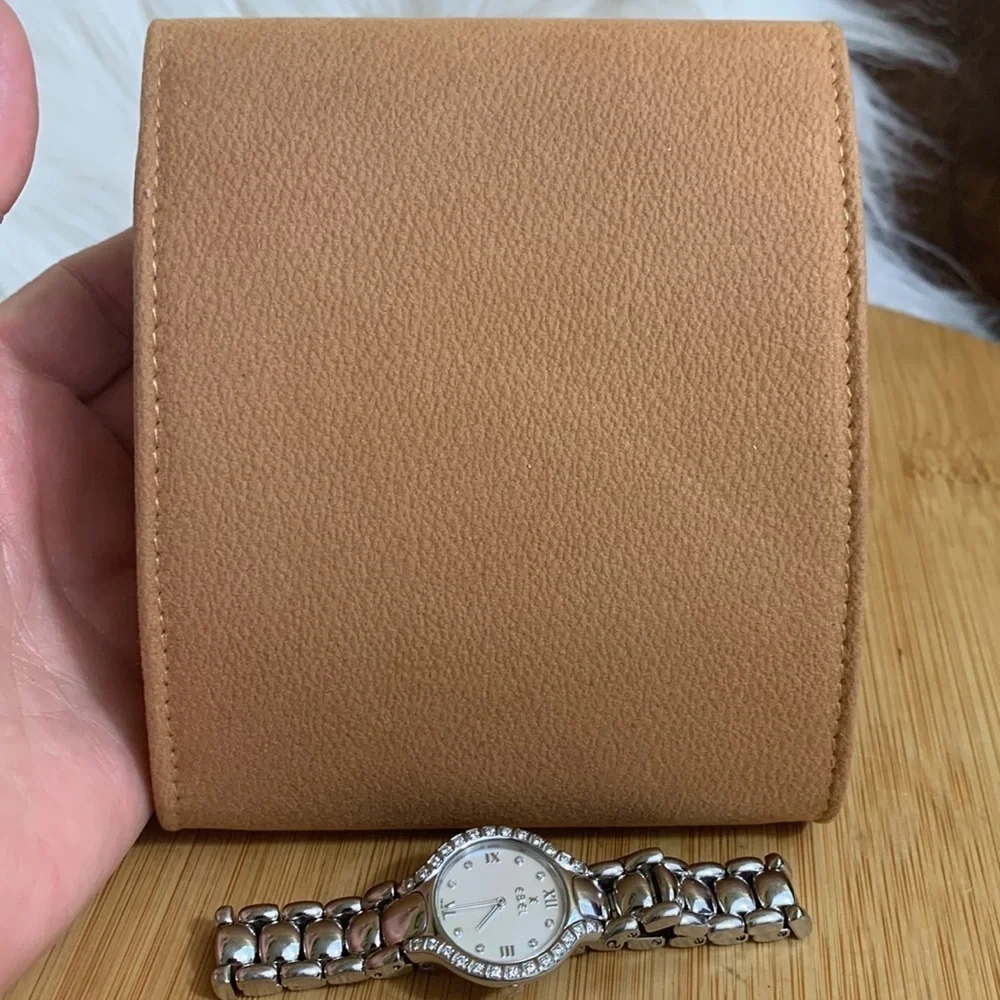 Ebel Beluga Diamond Quartz 26mm Steel .70 CW Glossy Stainless Steel Watch +Case
